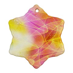 Background Art Abstract Watercolor Ornament (Snowflake)