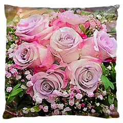 Flowers Bouquet Wedding Art Nature Large Cushion Case (two Sides)