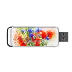 Flowers Bouquet Art Nature Portable USB Flash (Two Sides)