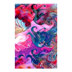 Background Art Abstract Watercolor Shower Curtain 48  X 72  (small)  by Nexatart