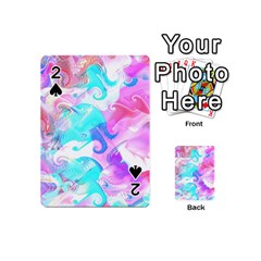 Background Art Abstract Watercolor Pattern Playing Cards 54 (mini)  by Nexatart