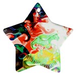 Background Art Abstract Watercolor Star Ornament (Two Sides) Front