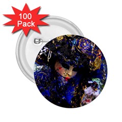 Mask Carnaval Woman Art Abstract 2 25  Buttons (100 Pack)  by Nexatart