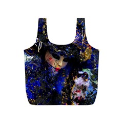 Mask Carnaval Woman Art Abstract Full Print Recycle Bags (s)  by Nexatart