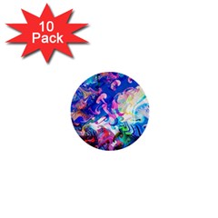 Background Art Abstract Watercolor 1  Mini Buttons (10 Pack)  by Nexatart