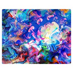 Background Art Abstract Watercolor Double Sided Flano Blanket (medium) 