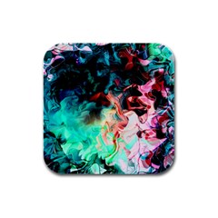 Background Art Abstract Watercolor Rubber Square Coaster (4 Pack)  by Nexatart