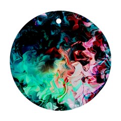 Background Art Abstract Watercolor Round Ornament (two Sides) by Nexatart