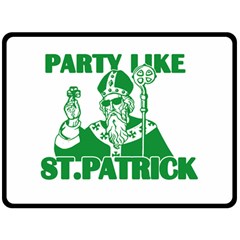  St  Patricks Day  Double Sided Fleece Blanket (large)  by Valentinaart