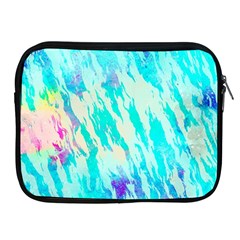 Blue Background Art Abstract Watercolor Apple Ipad 2/3/4 Zipper Cases by Nexatart