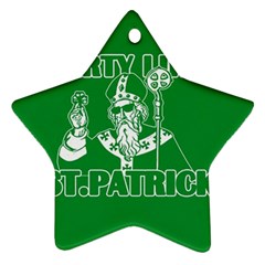  St  Patricks Day  Ornament (star) by Valentinaart