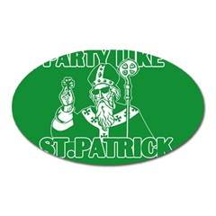  St  Patricks Day  Oval Magnet by Valentinaart