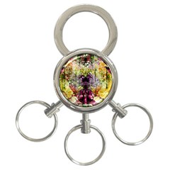 Background Art Abstract Watercolor 3-ring Key Chains