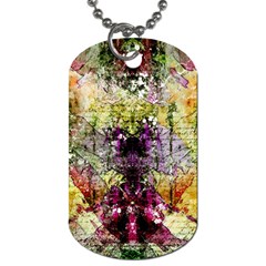 Background Art Abstract Watercolor Dog Tag (two Sides) by Nexatart