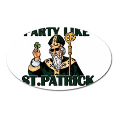  St  Patricks Day  Oval Magnet by Valentinaart