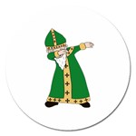  St. Patrick  Dabbing Magnet 5  (Round) Front