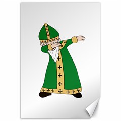  St  Patrick  Dabbing Canvas 12  X 18   by Valentinaart