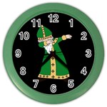  St. Patrick  Dabbing Color Wall Clocks Front