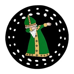  St  Patrick  Dabbing Ornament (round Filigree)