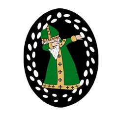  St  Patrick  Dabbing Ornament (oval Filigree) by Valentinaart