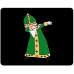  St. Patrick  Dabbing Double Sided Fleece Blanket (Medium)  58.8 x47.4  Blanket Back