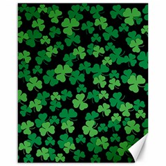 St  Patricks Day Clover Pattern Canvas 16  X 20   by Valentinaart