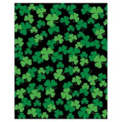 St  Patricks Day Clover Pattern Drawstring Bag (small) by Valentinaart