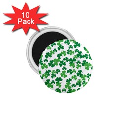 St  Patricks Day Clover Pattern 1 75  Magnets (10 Pack)  by Valentinaart