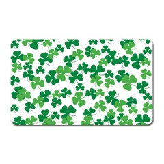 St  Patricks Day Clover Pattern Magnet (rectangular) by Valentinaart