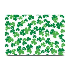 St  Patricks Day Clover Pattern Plate Mats by Valentinaart