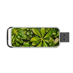Top View Leaves Portable Usb Flash (one Side) by dflcprints