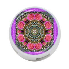 Roses In A Color Cascade Of Freedom And Peace 4-port Usb Hub (two Sides)  by pepitasart