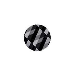 Black And White Grunge Striped Pattern 1  Mini Buttons by dflcprints