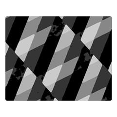 Black And White Grunge Striped Pattern Double Sided Flano Blanket (large)  by dflcprints