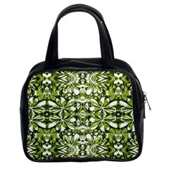 Stylized Nature Print Pattern Classic Handbags (2 Sides) by dflcprints