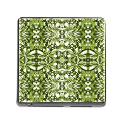 Stylized Nature Print Pattern Memory Card Reader (square) by dflcprints