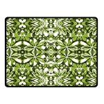 Stylized Nature Print Pattern Double Sided Fleece Blanket (Small)  45 x34  Blanket Front