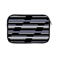 Skewed Stripes Pattern Design Apple Ipad Mini Zipper Cases by dflcprints