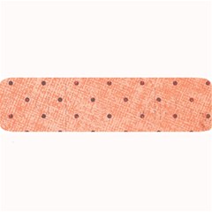 Dot Peach Large Bar Mats by snowwhitegirl