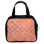 Dot Peach Classic Handbags (2 Sides) Front