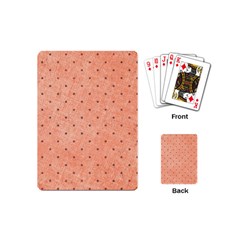 Dot Peach Playing Cards (mini)  by snowwhitegirl