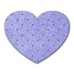 Dot Blue Heart Mousepads