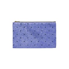 Dot Blue Cosmetic Bag (small)  by snowwhitegirl