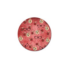 Vintage Glasses Rose Golf Ball Marker (10 Pack)