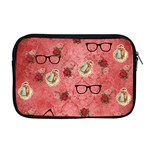 Vintage Glasses Rose Apple MacBook Pro 17  Zipper Case Front