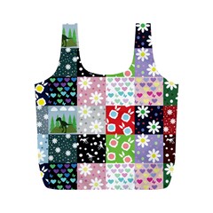 Dino Quilt Full Print Recycle Bags (m) 