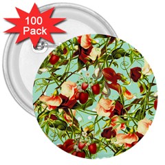 Fruit Blossom 3  Buttons (100 Pack)  by snowwhitegirl