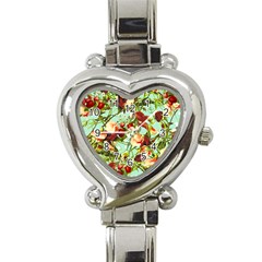 Fruit Blossom Heart Italian Charm Watch