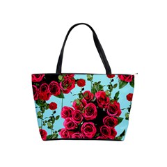 Roses Blue Shoulder Handbags