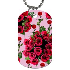 Roses Pink Dog Tag (two Sides)